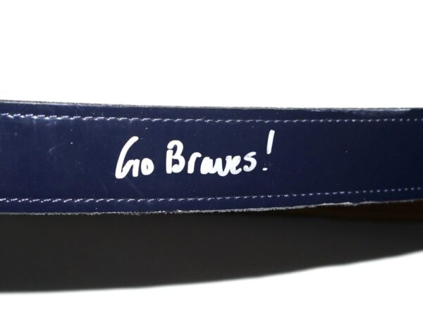 Landon Stephens 2022 Mississippi Braves Game Worn & Signed Blue Champro Baseball Belt