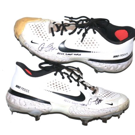 Cam Opp 2022 Binghamton Rumble Ponies Game Worn & Signed Nike Alpha Huarache Baseball Cleats