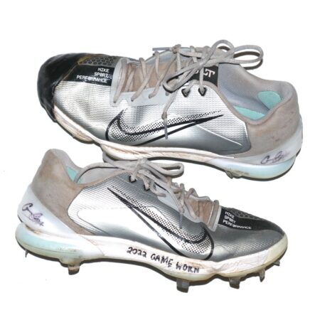 Cam Opp 2022 Brooklyn Cyclones Game Worn & Signed Nike Force Zoom Trout 7 Baseball Cleats