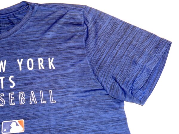 Cam Opp 2022 Practice Worn & Signed LFGM! Official New York Mets Baseball Nike Dri-Fit Shirt