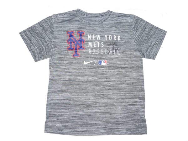 Cam Opp 2022 Team Issued & Signed LFGM! Official Gray New York Mets Baseball Nike Dri-Fit Shirt