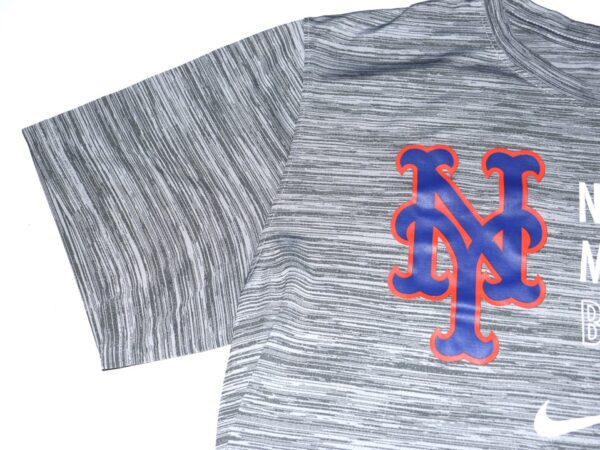 Cam Opp 2022 Team Issued & Signed LFGM! Official Gray New York Mets Baseball Nike Dri-Fit Shirt