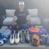Cam Opp with 2022 Team Issued & Signed LFGM! Official Gray New York Mets Baseball Nike Dri-Fit Shirt