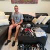 Kade McClure with Player Issued & Signed Official Chicago White Sox Laundry Loop