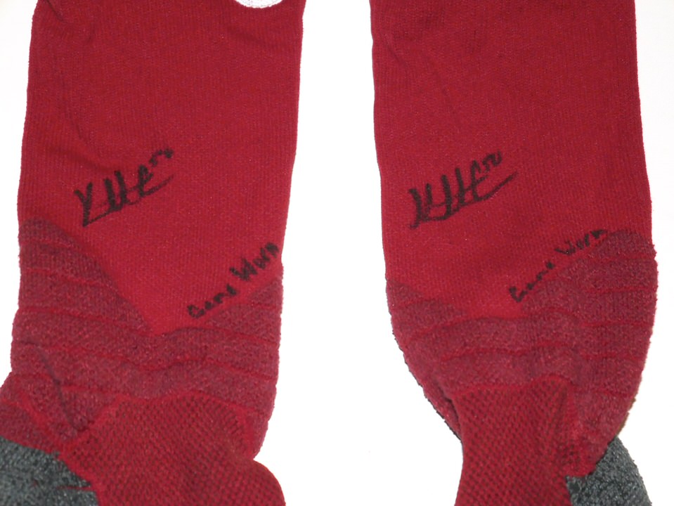 Kutter Crawford 2022 Boston Red Sox Game Worn & Signed 78 CRAWFORD Stance MLB Socks