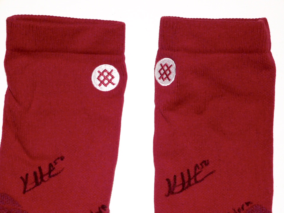 Kutter Crawford 2022 Boston Red Sox Game Worn & Signed 78 CRAWFORD Stance MLB Socks