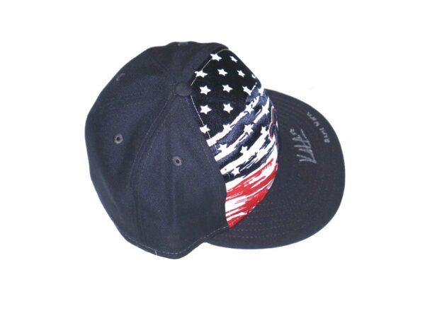 Kutter Crawford Game Worn & Signed Official Boston Red Sox July 4th New Era 59FIFTY Hat - Pitched 5 1:3 Innings of Two-Hit Relief!