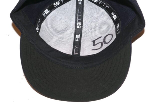 Kutter Crawford Game Worn & Signed Official Boston Red Sox July 4th New Era 59FIFTY Hat - Pitched 5 1:3 Innings of Two-Hit Relief!