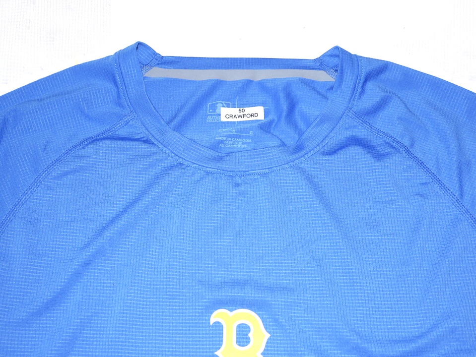 Kutter Crawford Player Issued Official Boston Red Sox City Connect Nike Dri-Fit Shirt