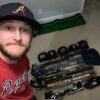 Riley Delgado with Team Issued & Signed Official Rome Braves New Era 39THIRTY Hat - Worn for Batting Practice!