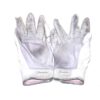 Stuart Fairchild 2022 Cincinnati Reds Game Worn & Signed White Franklin Powerstrap Batting Gloves - Good Use with a Hole in the Finger!