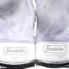 Stuart Fairchild 2022 Cincinnati Reds Game Worn & Signed White Franklin Powerstrap Batting Gloves - Good Use with a Hole in the Finger!