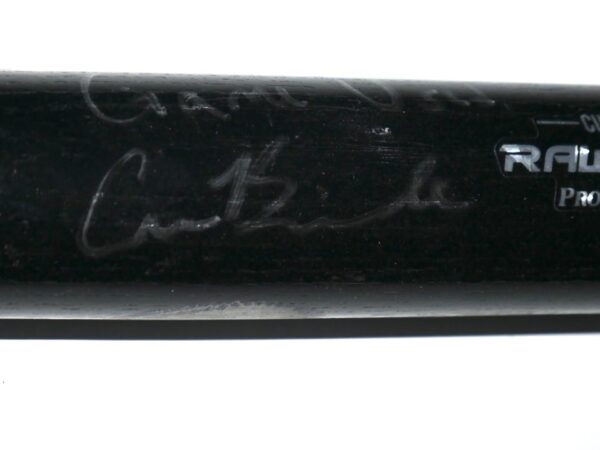 Cade Bunnell 2019 GCL Braves Game Used & Signed Black Rawlings Baseball Bat