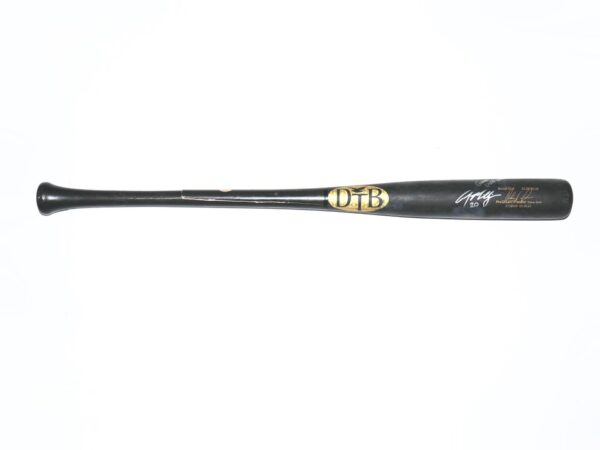 Cody Milligan 2022 Mississippi Braves Game Used & Signed Dove Tail DTB Baseball Bat - CRACKED
