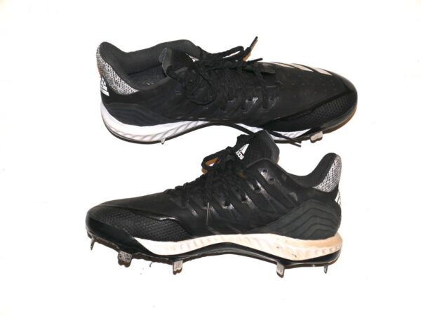 Mickey Gasper 2022 Somerset Patriots Game Worn & Signed Eastern League Champ Adidas Bounce Baseball Cleats