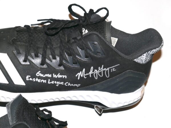 Mickey Gasper 2022 Somerset Patriots Game Worn & Signed Eastern League Champ Adidas Bounce Baseball Cleats