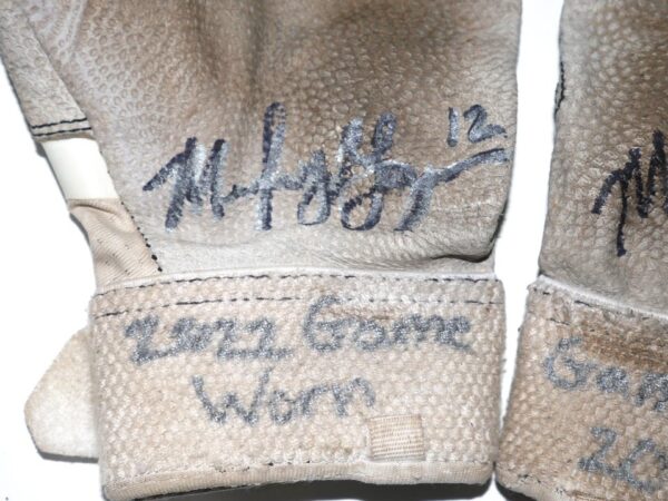 Mickey Gasper 2022 Somerset Patriots Game Worn & Signed Nike Batting Gloves