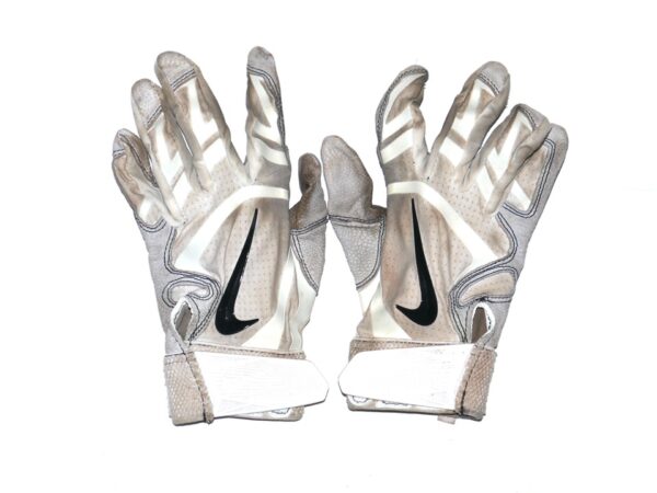 Mickey Gasper 2022 Somerset Patriots Game Worn & Signed Nike Batting Gloves