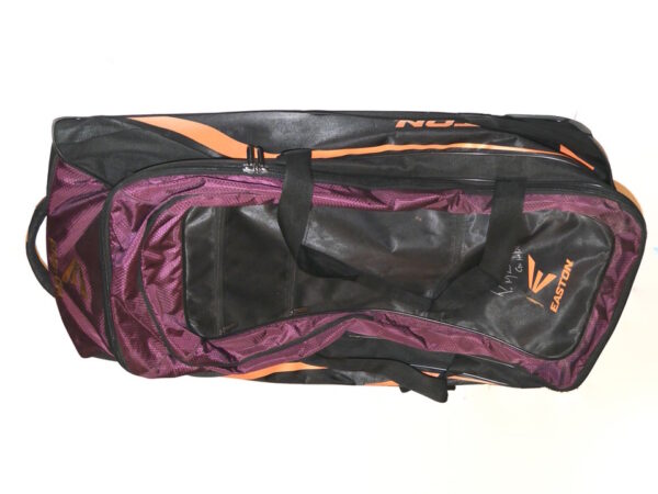 Packy Naughton Virginia Tech Hokies Travel Used and Signed Easton Wheeled Baseball Bag