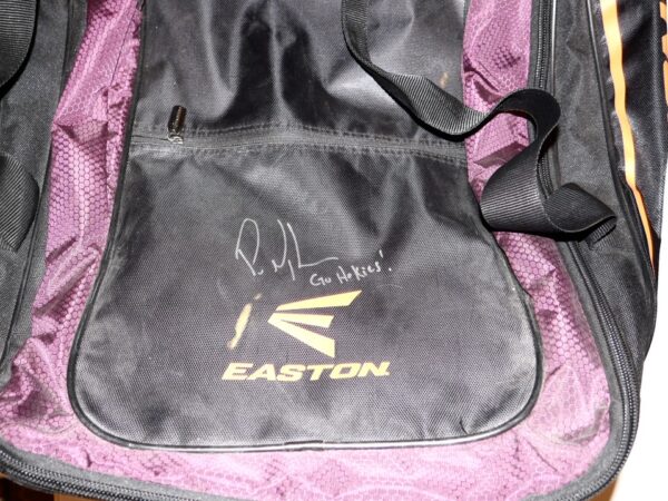 Packy Naughton Virginia Tech Hokies Travel Used and Signed Easton Wheeled Baseball Bag