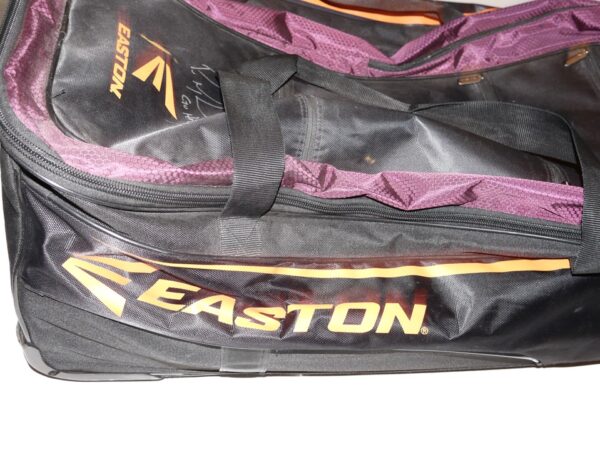 Packy Naughton Virginia Tech Hokies Travel Used and Signed Easton Wheeled Baseball Bag