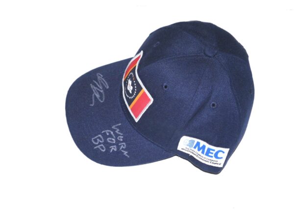Indigo Diaz 2021 Team Issued & Signed Blue Mississippi Braves MEC Hat – Worn for Batting Practice!