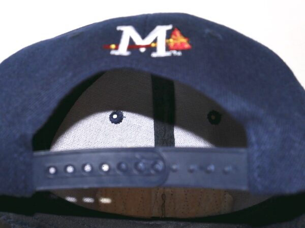 Indigo Diaz 2021 Team Issued & Signed Blue Mississippi Braves MEC Hat – Worn for Batting Practice!