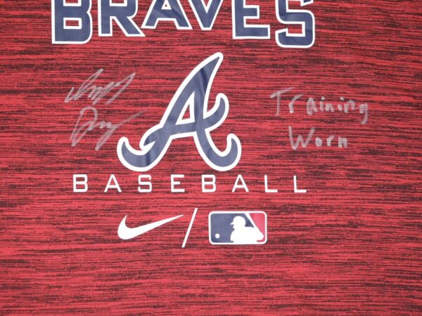 Indigo Diaz 2022 Player Issued & Signed Official Atlanta Braves Baseball "I. DIAZ" Nike Dri-Fit XXL Shirt