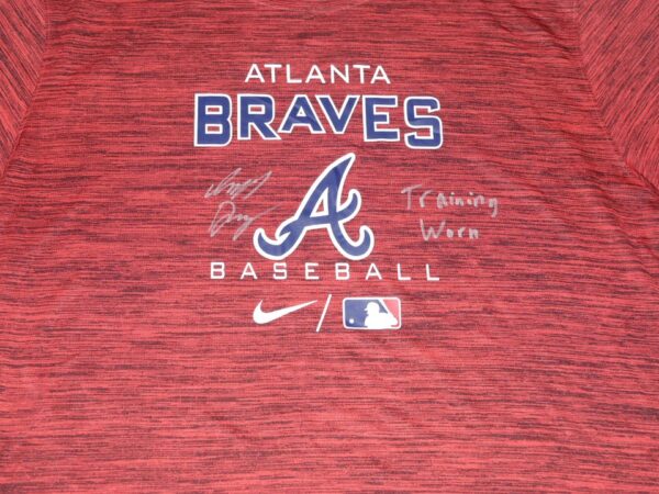 Indigo Diaz 2022 Player Issued & Signed Official Atlanta Braves Baseball "I. DIAZ" Nike Dri-Fit XXL Shirt