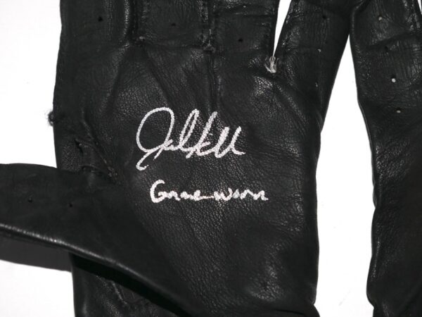 Jalen Miller Richmond Flying Squirrels Game Worn & Signed Black Adidas Adizero Gloves