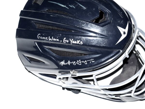 Mickey Gasper 2022 Somerset Patriots Game Worn & Signed All-Star MVP Catchers Baseball Helmet