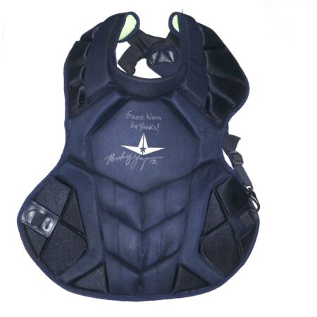 Mickey Gasper 2022 Somerset Patriots Game Worn & Signed All-Star 7 AXIS CP50PRO Chest Protector