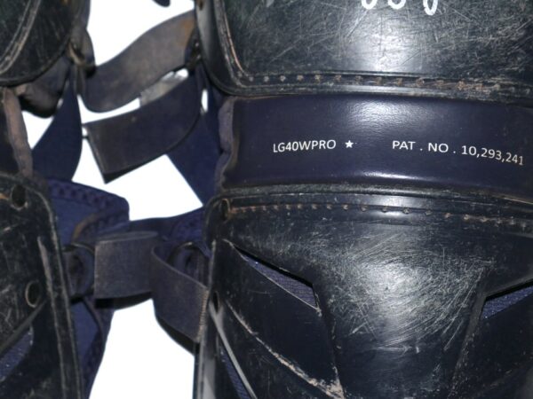 Mickey Gasper 2022 Somerset Patriots Game Worn & Signed All Star LG40WPRO Leg Guards - Good Use!