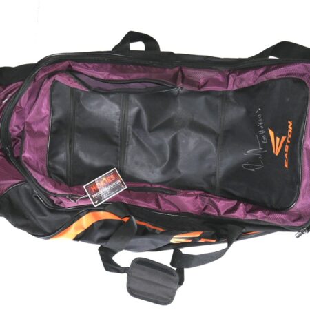 Packy Naughton Virginia Tech Hokies Team Issued and Signed Easton Wheeled Baseball Bag - Used for Road Trips With Player ID Card!