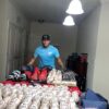 Cesar Rodriguez with 2022 FCL Braves Game Used & Signed Official Rawlings Minor League Baseball