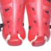 Herbert Iser 2022 Reading Fightin Phils Game Worn & Signed Go Phillies! Red Nike Vapor Catcher's Leg Guards
