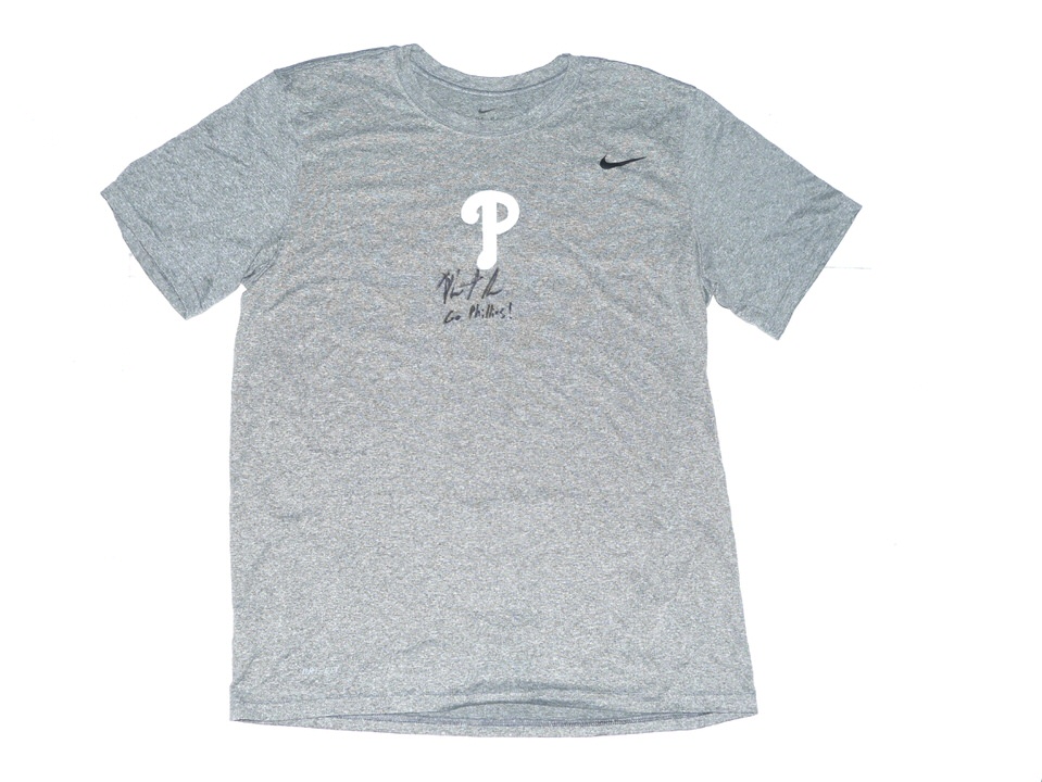 Herbert Iser 2023 Practice Worn & Signed Official Philadelphia Phillies  Nike Dri-Fit Shirt - Big Dawg Possessions
