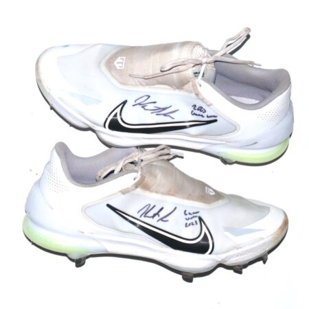 Herbert Iser 2023 Reading Fightin Phils Game Worn & Signed Nike Force Zoom Trout Baseball Cleats