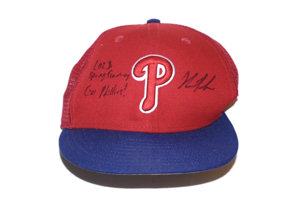 Herbert Iser 2023 Spring Training Worn & Signed Official Philadelphia  Phillies New Era 59FIFTY Hat