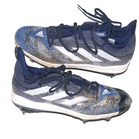 Indigo Diaz 2023 Somerset Patriots Game Worn & Signed Adidas Adizero Baseball Cleats