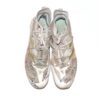 Indigo Diaz 2023 Somerset Patriots Training Worn & Signed White, Tan & Gold Adidas Adizero Shoes