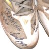 Indigo Diaz 2023 Somerset Patriots Training Worn & Signed White, Tan & Gold Adidas Adizero Shoes