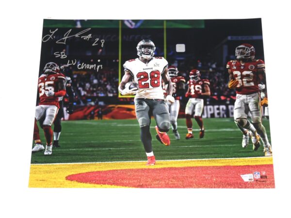 Leonard Fournette Tampa Bay Buccaneers Signed & Inscribed Super Bowl LV Touchdown 16 x 20 Photo - Fanatics