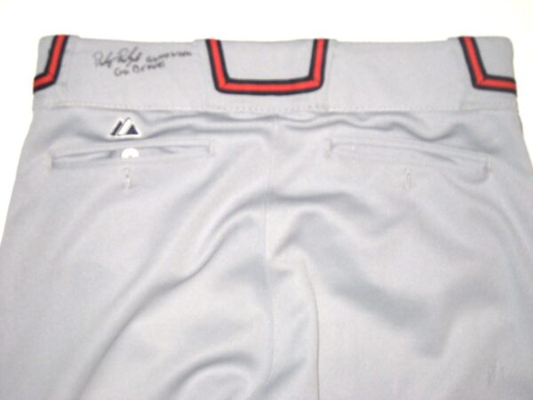 Riley Delgado 2022 Mississippi Braves Game Used & Signed Authentic Majestic Pants