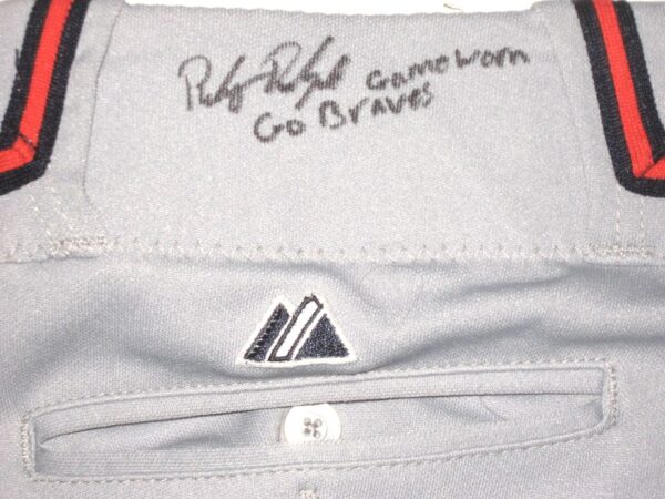 Riley Delgado 2022 Mississippi Braves Game Used & Signed Authentic Majestic Pants