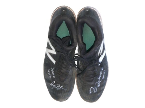 Arden Pabst Mississippi Braves Game Worn & Signed Black & White New Balance Baseball Cleats