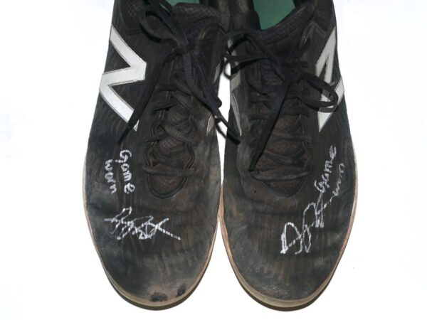 Arden Pabst Mississippi Braves Game Worn & Signed Black & White New Balance Baseball Cleats