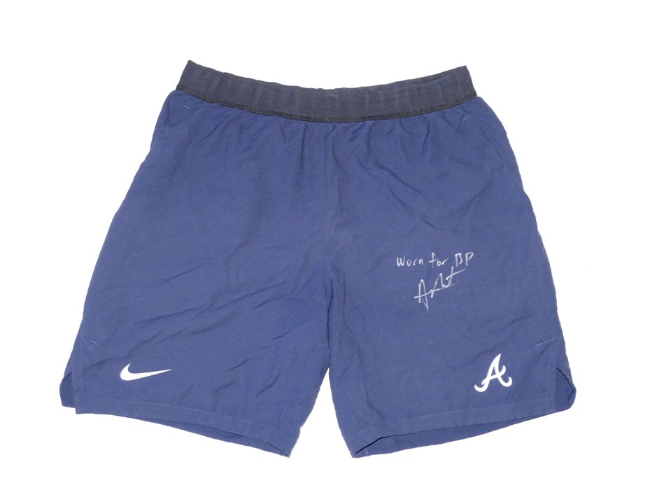 Arden Pabst Player Issued & Signed Official Atlanta Braves #7 Nike Dri-Fit Shorts - Worn for Batting Practice!