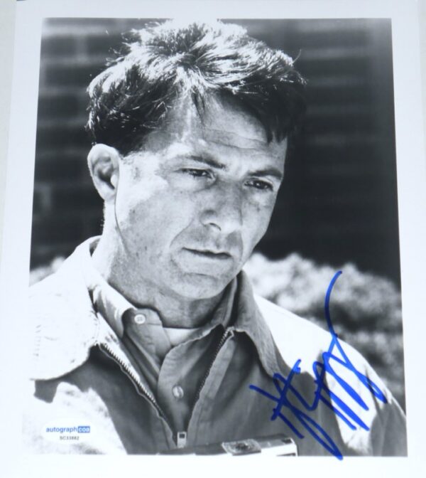 Dustin Hoffman Signed Raymond Babbitt Rain Man 8 x 10 Photo - ACOA