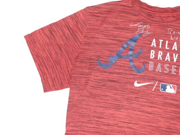 Indigo Diaz 2022 Player Issued & Signed Official Atlanta Braves Baseball  DIAZ Nike Dri-Fit Shirt - Big Dawg Possessions